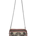 Free People  Emmie Embroidered Crossbody In White Coin Fringe‎ Photo 2