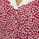 Reformation NWOT  Palermo Top in Roja Red White Floral Collar Peplum Hem Size 2 Photo 4