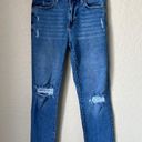 Kensie Distressed Slim Straight Jeans Photo 2