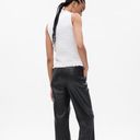 Gap Mid Rise Vegan Leather Loose Pants Photo 2