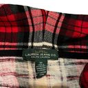 Krass&co Lauren Jeans . Ralph Lauren Red Plaid Holiday Cowl neck Blouse Photo 2