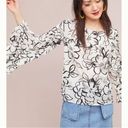 Tracy Reese  Anthropologie Bell Sleeve Floral Blouse, EUC, Small, MSRP $168 Photo 2