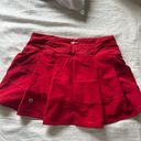 Lululemon Pace Rival Skirt Red Photo 4