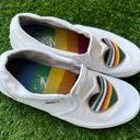 Vans Women's ® Pride Asher Slip-On Shoes White / Multicolor Size 8 Photo 1