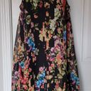 Betsey Johnson Women Dress 6 Floral Chiffon Halter Lined Zipper Pleated Elegant Photo 0