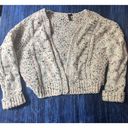 The Moon  and Madison Chunky Knit Cream Multi Color Cardigan Sweater Women's Small Photo 0