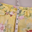 Ralph Lauren Lauren  Yellow Floral High Waisted Linen Vintage Shorts 6 Photo 7