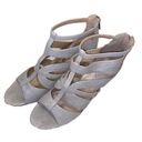 Unisa Silver Gray High Heels Design  Shoes Women’s Size 8 Formal Shimmer Detail! Photo 2