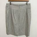 DKNY Windowpane Button Pencil Skirt Photo 4