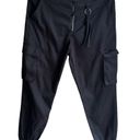 Wild Fable  Silky Black Cargo Joggers Photo 2