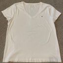 Tommy Hilfiger  White V-Neck Short Sleeve Top XL Photo 1