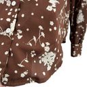 Bohme  Brown Floral Lightweight Blouse Small Photo 1