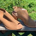 Toms  Cork Heeled Open toe  Sz 9.5W New Photo 0