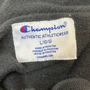 Champion  Womens Black Cropped Distressed Long Sleeve Hooded Sweatshirt Sweater L Photo 5