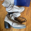 Qupid Keeping It Chill Taupe Oil Finish Slouchy Ankle Boots. Sizes 8 & 6.5. NEW IN BOX Photo 10