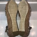 Toms  Women’s Cheetah Print Canvas Platform Cork Wedge Open Toe Sandals Photo 6