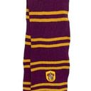 Harry Potter  Gryffindoor Scarf Purple Yellow Stripe 100% Lambs Wool 74 x 11 Photo 0