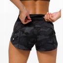 Lululemon Speed Up Shorts 2.5” Camo Deep Coal Multi / Black Photo 1