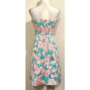 Lilly Pulitzer Vintage 90s White Label Bliss Blue Grass Tube Dress Photo 4