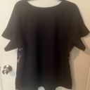 Lane Bryant LIVI Active Women's Plus Size 18/20 Short Sleeve Athletic Top Black/Purple Photo 2