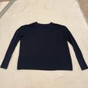 Everlane  wool navy blue V-Neck pullover lightweight sweater  SP 6002 Photo 4