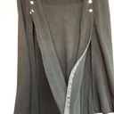 NWOT GILI Black Sweater Poncho Cape Womens Mock Neck Button Detail Size 2X Photo 7