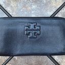 Tory Burch  Black Thea Zip Continental Leather Wallet Flaw Photo 1