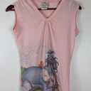 Disney  Store Eeyore Blush Pink Tank Top Size Women's Extra Small (XS) Photo 2