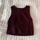 Aura Dark Maroon High Neck Tank Top Size XXS/XS Photo 0