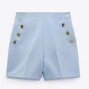 ZARA  shorts with buttons Light Blue 1608/032 Photo 0