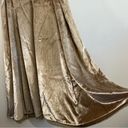 Vince  Skirt Purl Edge Velvet Midi Skirt in Gold/ Silver Sz 10 NWT Holiday Photo 5