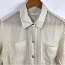 The Row All Off White Sheer Button Up Photo 2