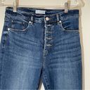 Loft Medium Rinse Skinny Denim Jeans w Frayed Edge & 5 Button Fly Size 28 Photo 2