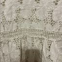 Luna  moon bohemian Gypsy white
lace flower floral top size small Photo 2