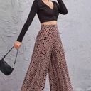 SheIn High Waisted Dalmatian Wide Leg Pants Photo 0