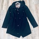 Nine West  Black Lightweight Hooded Parka utility jacket sz small Photo 3