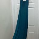 SKIMS Sleep Front Keyhole Maxi Long Lounge Dress Teal NWT medium only Photo 1