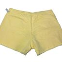 Arizona Jeans NWT Sunny Yellow Denim Cotton Cutoff Jean Shorts Plus Size 23 New Photo 1