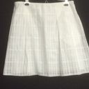 Vince NWT $274  Sheer Pleated Mini Skirt S 8 White Photo 1