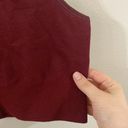 prAna  Sopra Seamless Crop Top in Maroon organic cotton blend size M Photo 5