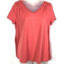 Westport  | NEW dark coral tee shirt top v-neck PS Photo 0