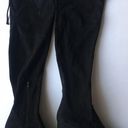 Unisa  Black Over The Knee Stretch Heeled Boots Size 6.5 Medium Faux Suede NWOT Photo 3