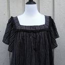 Isabel Maternity stripe short sleeve blouse Size Small Photo 5