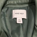 Nine West WOMEN'S  Faux-Leather Moto Jacket. XS. Sea foam green. Great condition! Photo 2