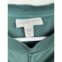 Garnet Hill  Green Classic French Terry Sweatshirt M Photo 3