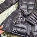 BCBGMAXAZRIA Black Adela Down & Feather Puffer Photo 3