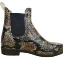 Ralph Lauren Lauren  Tally Bo Rai Snakeskin Rubber Booties Photo 0