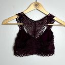 Aerie  Purple Lace Racerback Bralette Photo 4