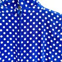 Talbots  Vintage Mock Neck Belted Polka Dot Dress Size 4 Photo 7