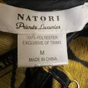 Natori Private Luxuries Black Gold Floral Medallion Sleeveless Nightgown Photo 6